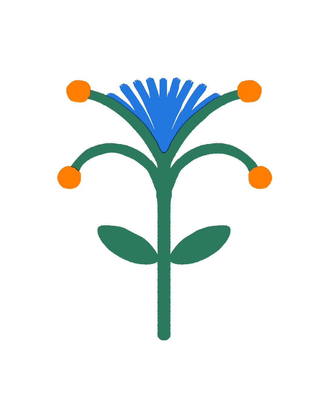 Blue flower